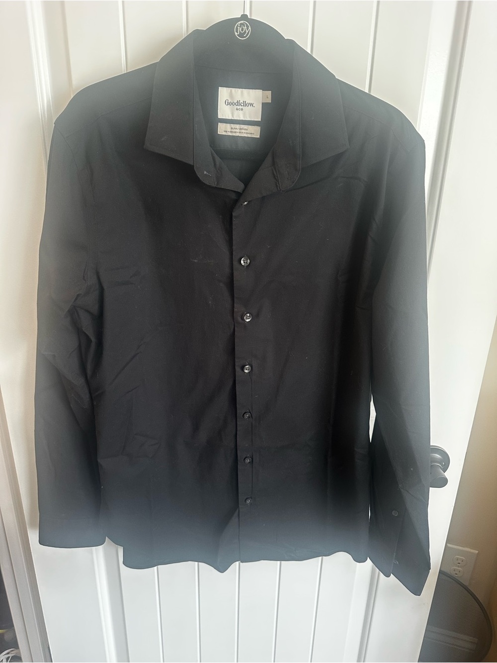 Goodfellow & Co Men’s Black Button-Front Shirt Jacket